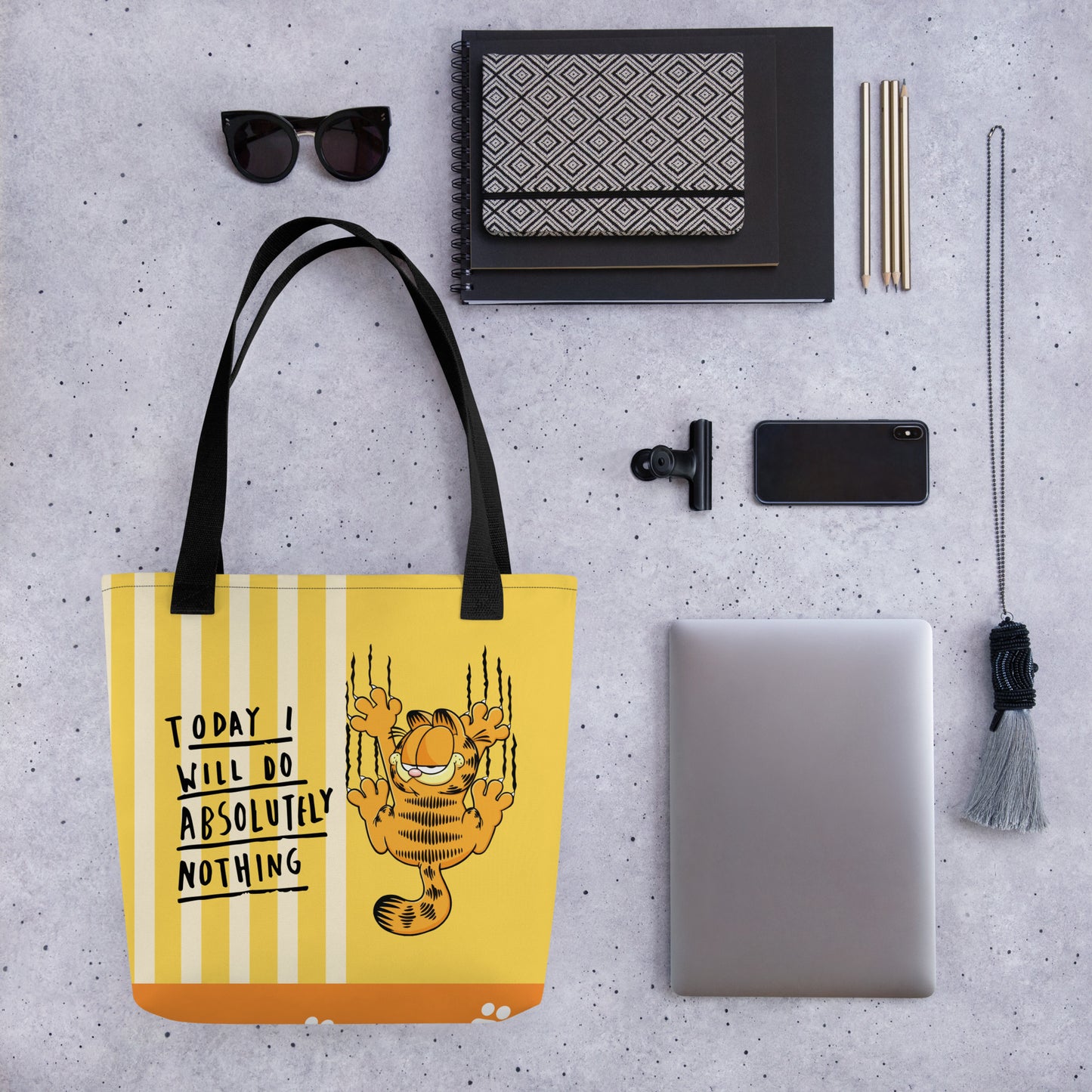 Lazy Garfield Tote Bag