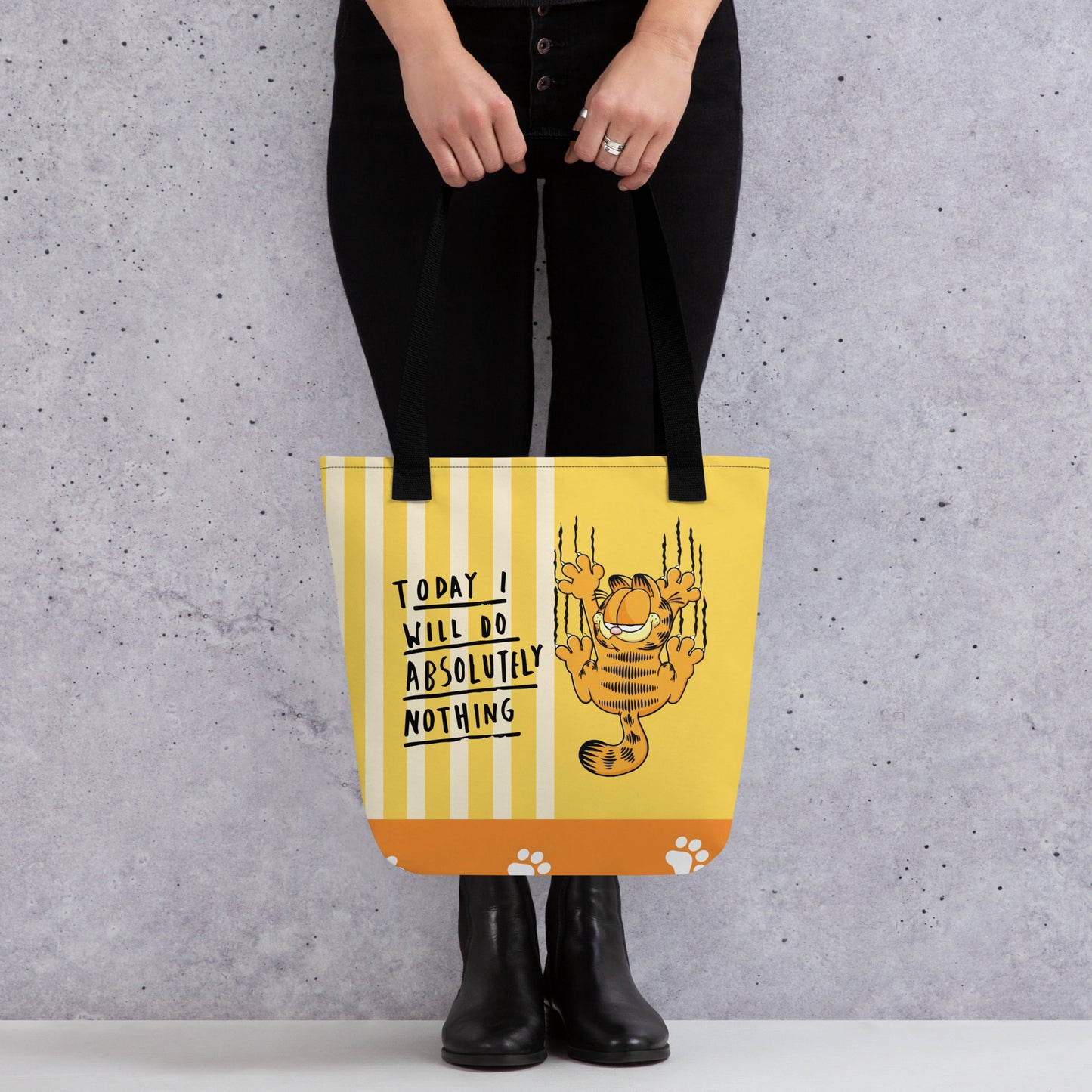 Lazy Garfield Tote Bag