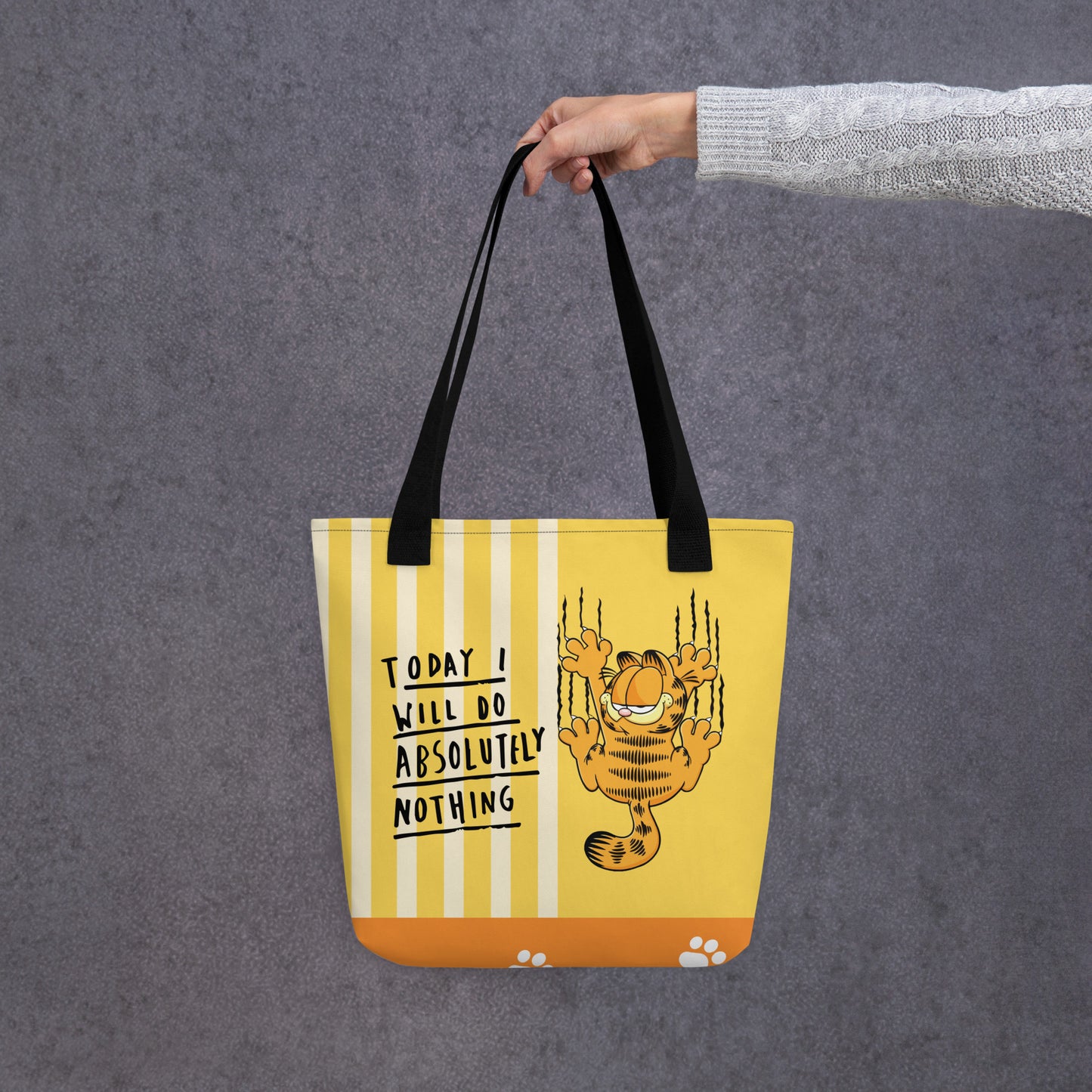 Lazy Garfield Tote Bag