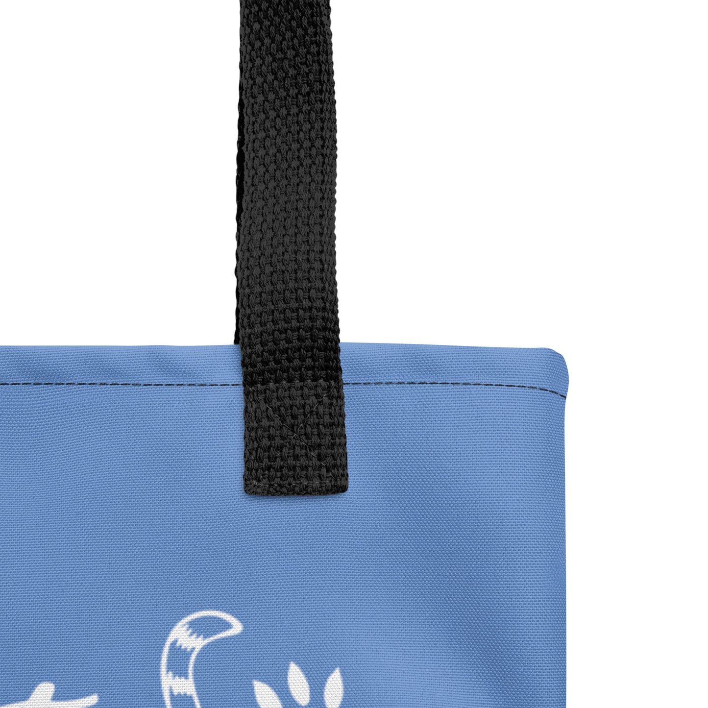 I Love Cats Blue Tote Bag