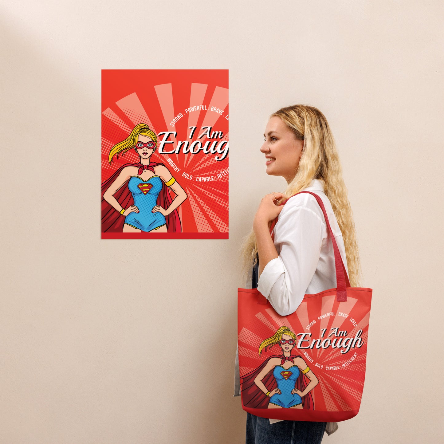 Super Girl Tote Bag