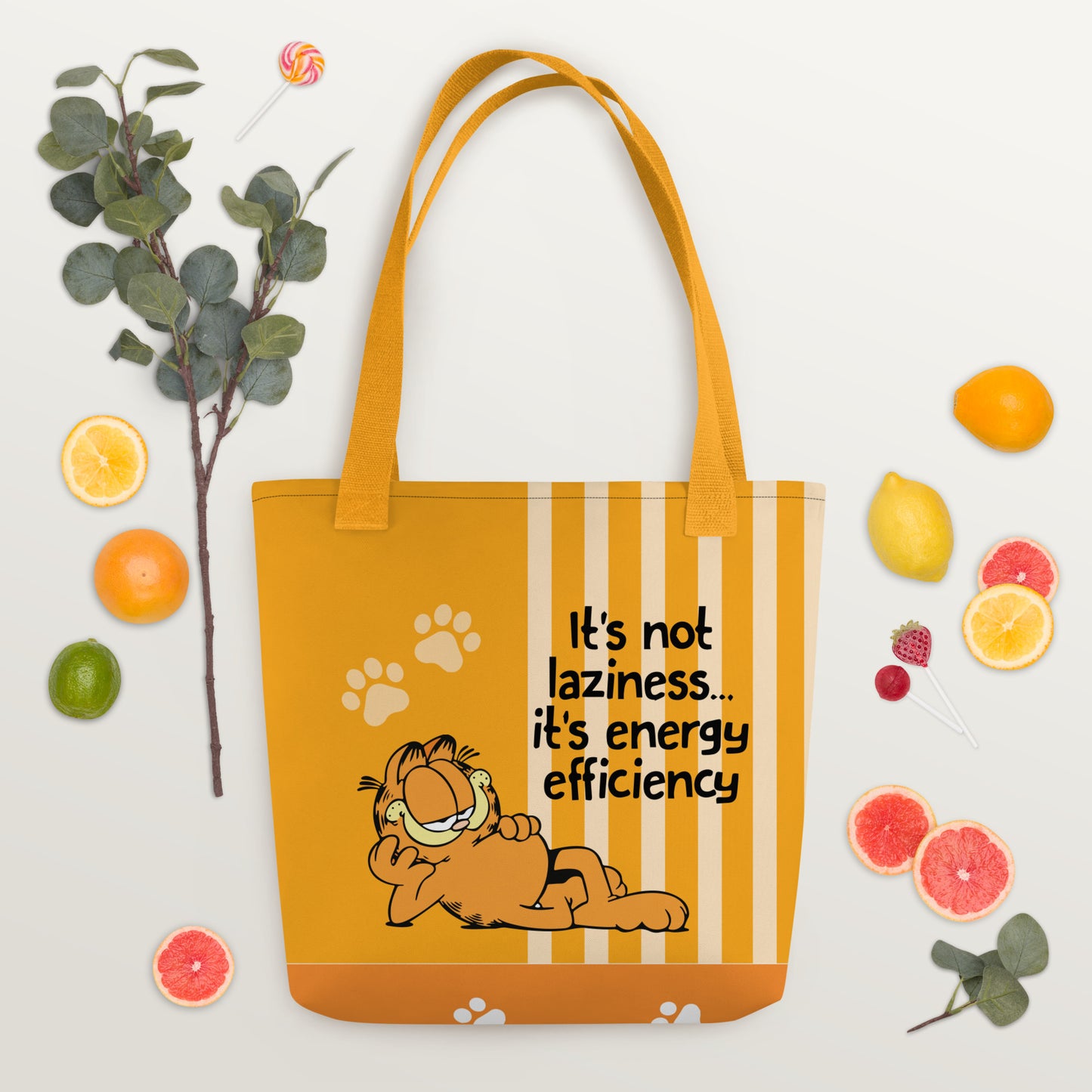 Lazy Garfield Tote Bag