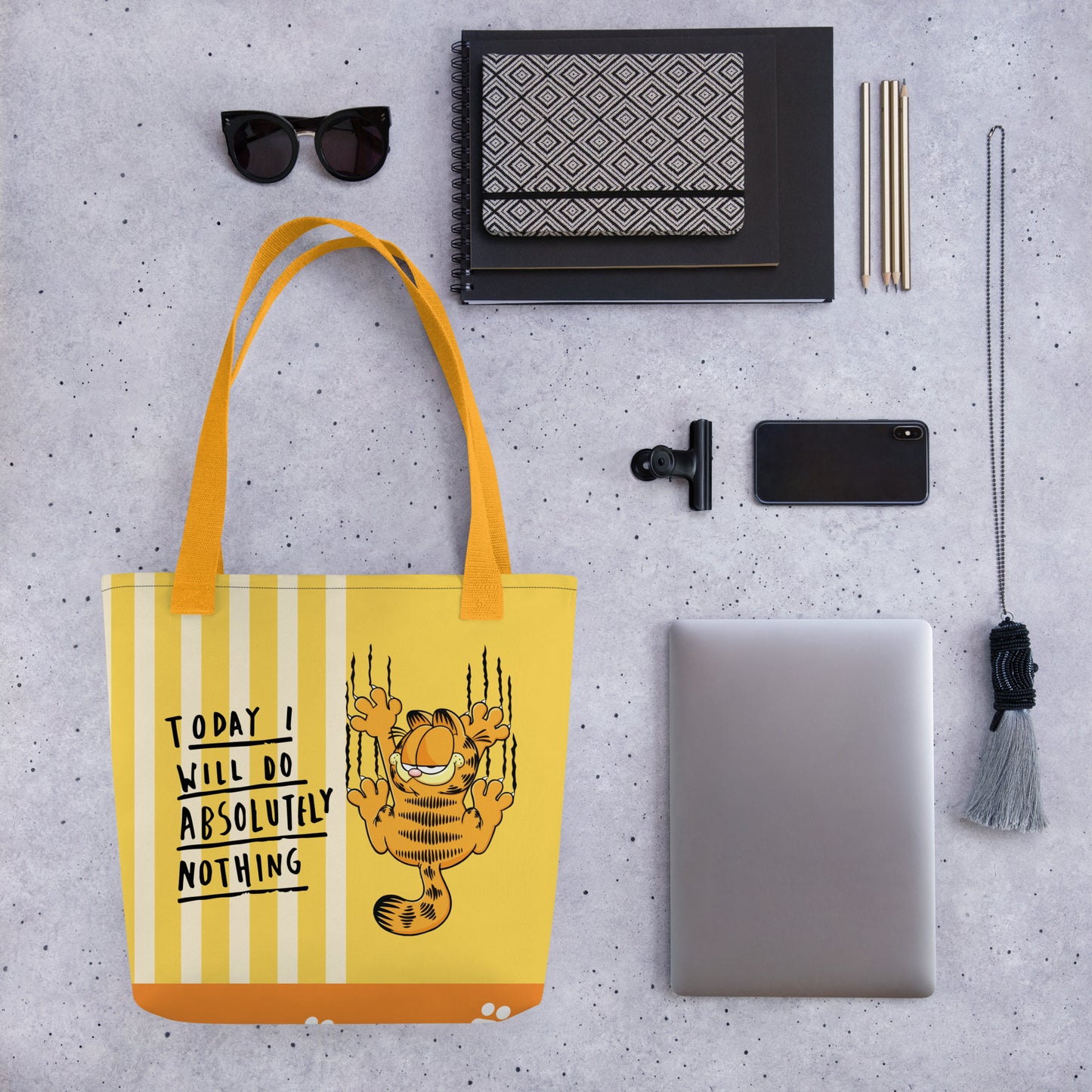 Lazy Garfield Tote Bag