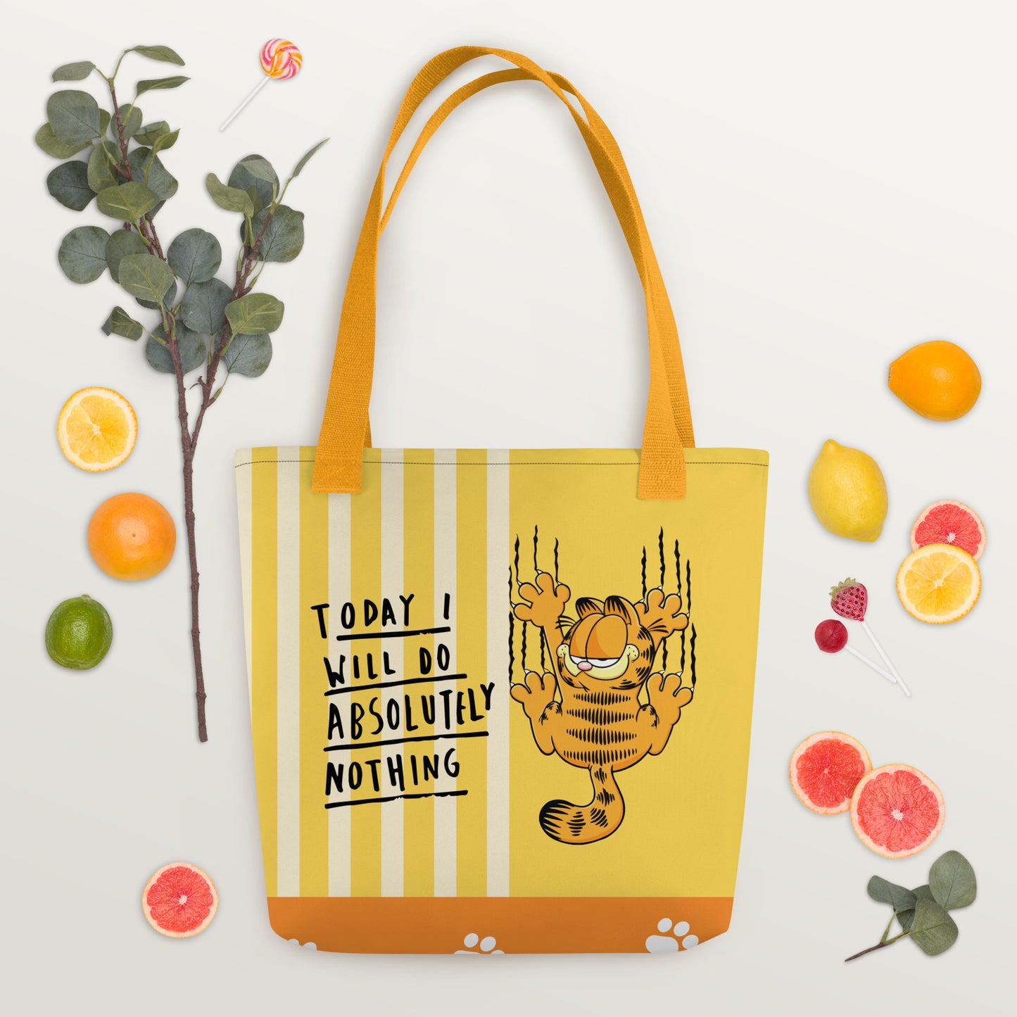 Lazy Garfield Tote Bag