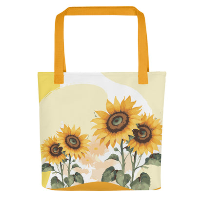 all over print tote bag yellow 15x15