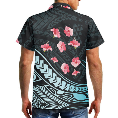Hibiscus Tribal Hawaiian Shirt