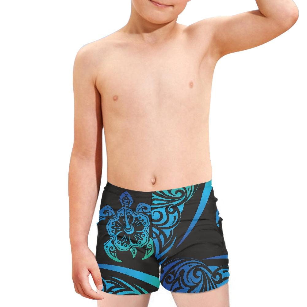 Hawaiian Tribal Boy's Swimming Trunks