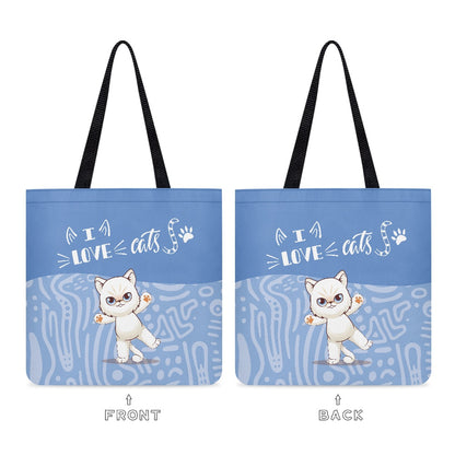 I Love Cats Cloth Tote Bag
