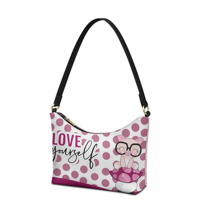 Believe in Yourself PU Women's Underarm Bag