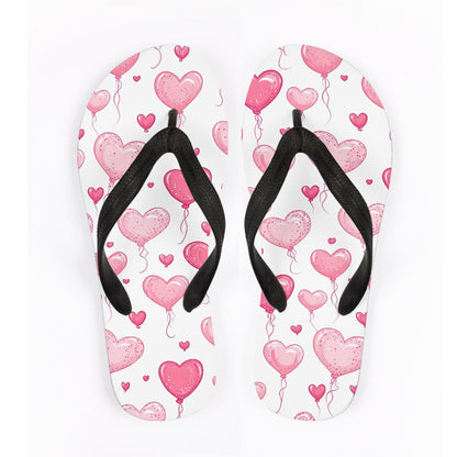 Pink Heart Breeze Flip-Flops