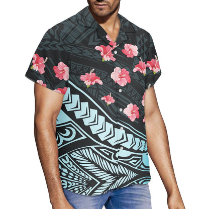 Hibiscus Tribal Hawaiian Shirt