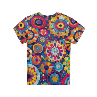 Colorful Mandala Print Children's T-shirt