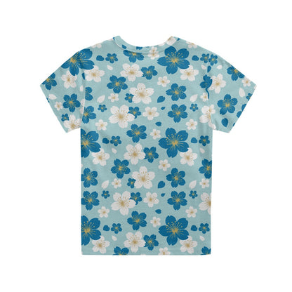 Blue Blossom Kids' Graphic T-Shirt