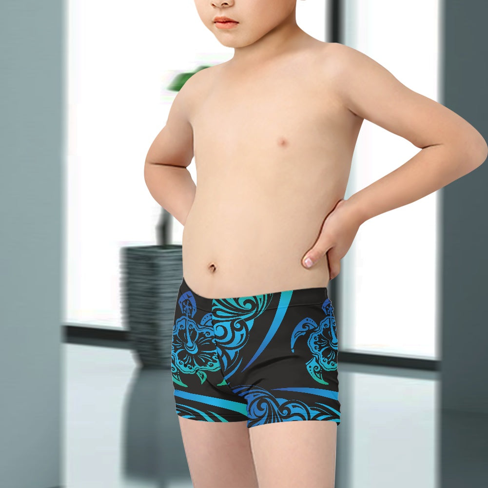 Hawaiian Tribal Boy's Swimming Trunks