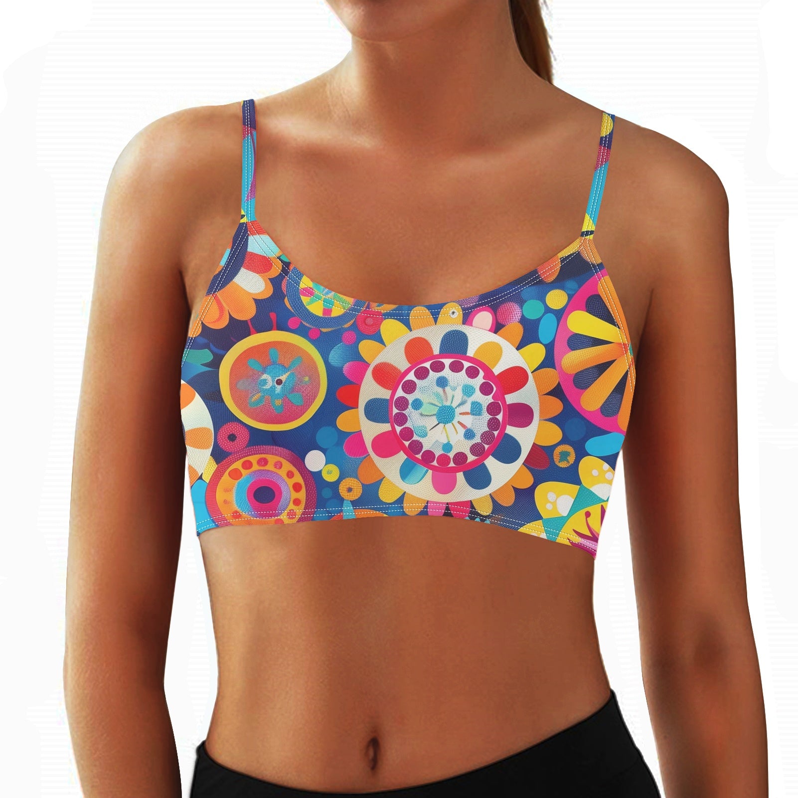 Retro Boho Women’s Sports Bra