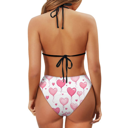 Pink Balloon Heart Bikini