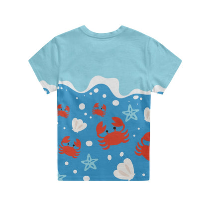 Ocean Wave Crab Children's T-shirt