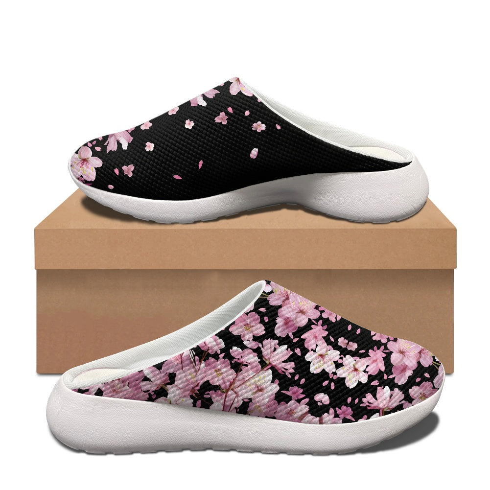 Midnight Sakura Garden Clogs