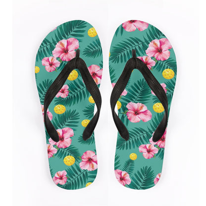 Tropical Hibiscus Flip Flops