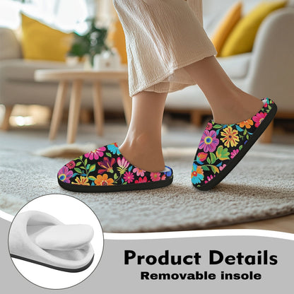 Floral Paradise Cotton Slippers