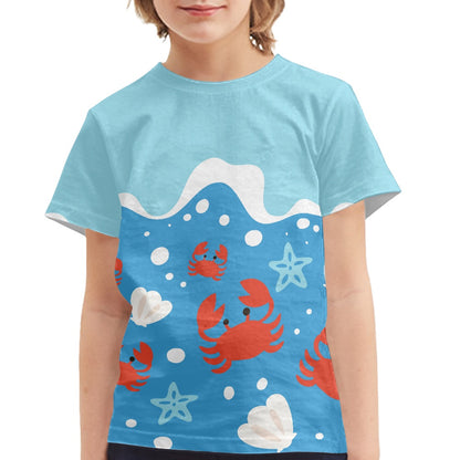 Ocean Wave Crab Children's T-shirt