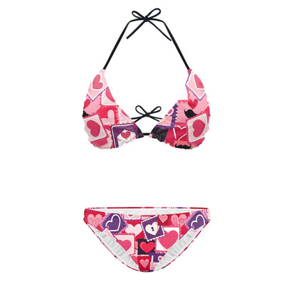 Lock and Heart Design Women's Bikini