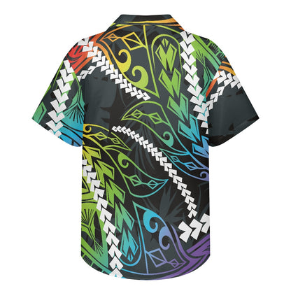 Rainbow Tribal Hawaiian Shirt