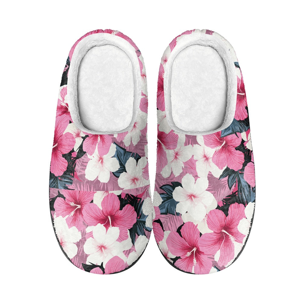 Tropical Blossom Cotton Slippers 