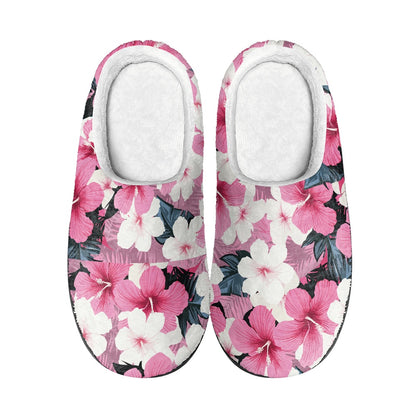 Tropical Blossom Cotton Slippers 