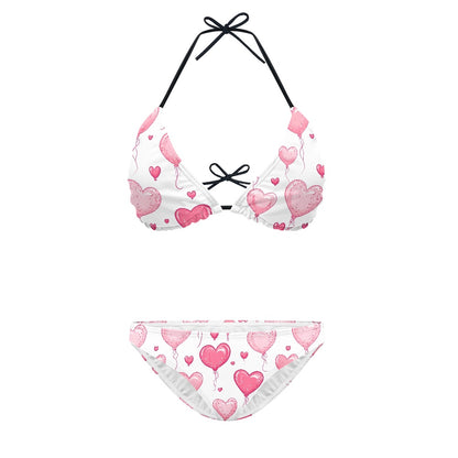 Pink Balloon Heart Bikini