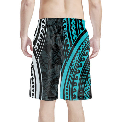 Men's Tribal Blue Accent Swim Shorts