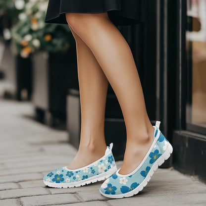 Blue Blossom Women's Slip-On Shoes