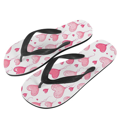 Pink Heart Breeze Flip-Flops