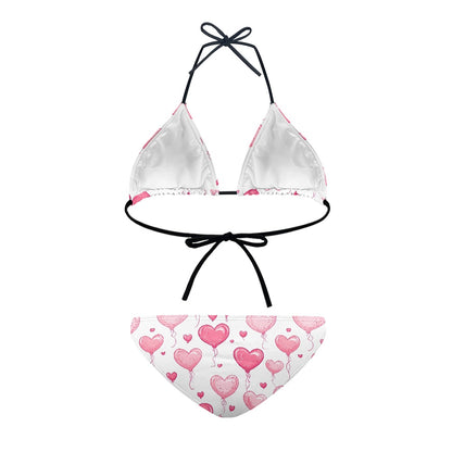 Pink Balloon Heart Bikini