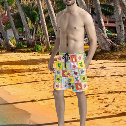 Men's Tropical Print Swim Shorts