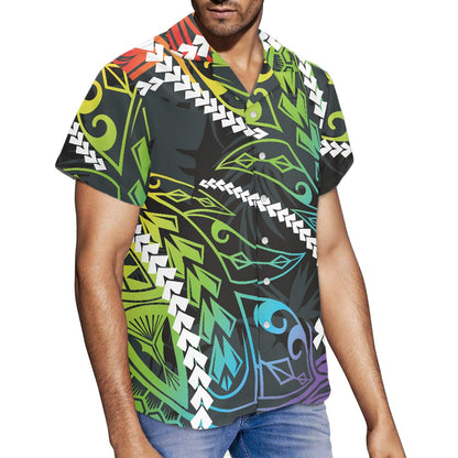 Rainbow Tribal Hawaiian Shirt