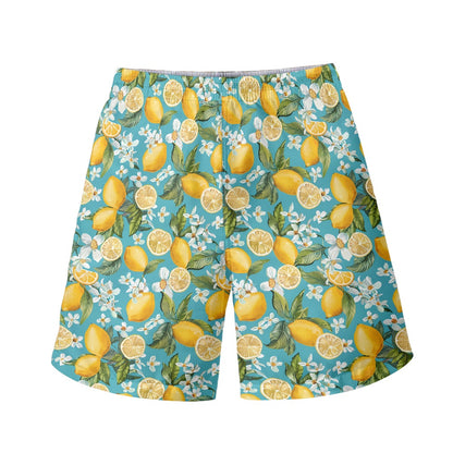 Men's Lemon Print Swim Shorts