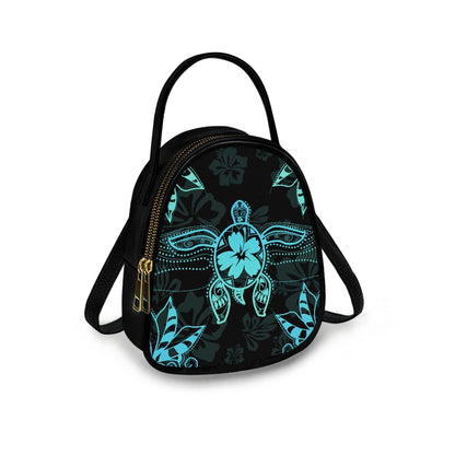 Tribal Turtle Stylish Double-Layer Women’s Leather Square Bag
