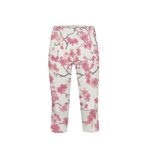 Cherry Blossom Kids' Capri Yoga Pants