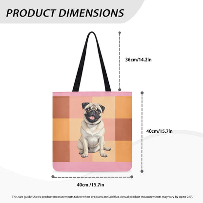 Pug Love Cloth Tote Bag
