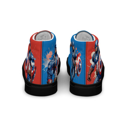 Captain America Men's High Top Custom Sneakers