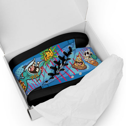 Bang and Shark Men's High Top Custom Sneakers