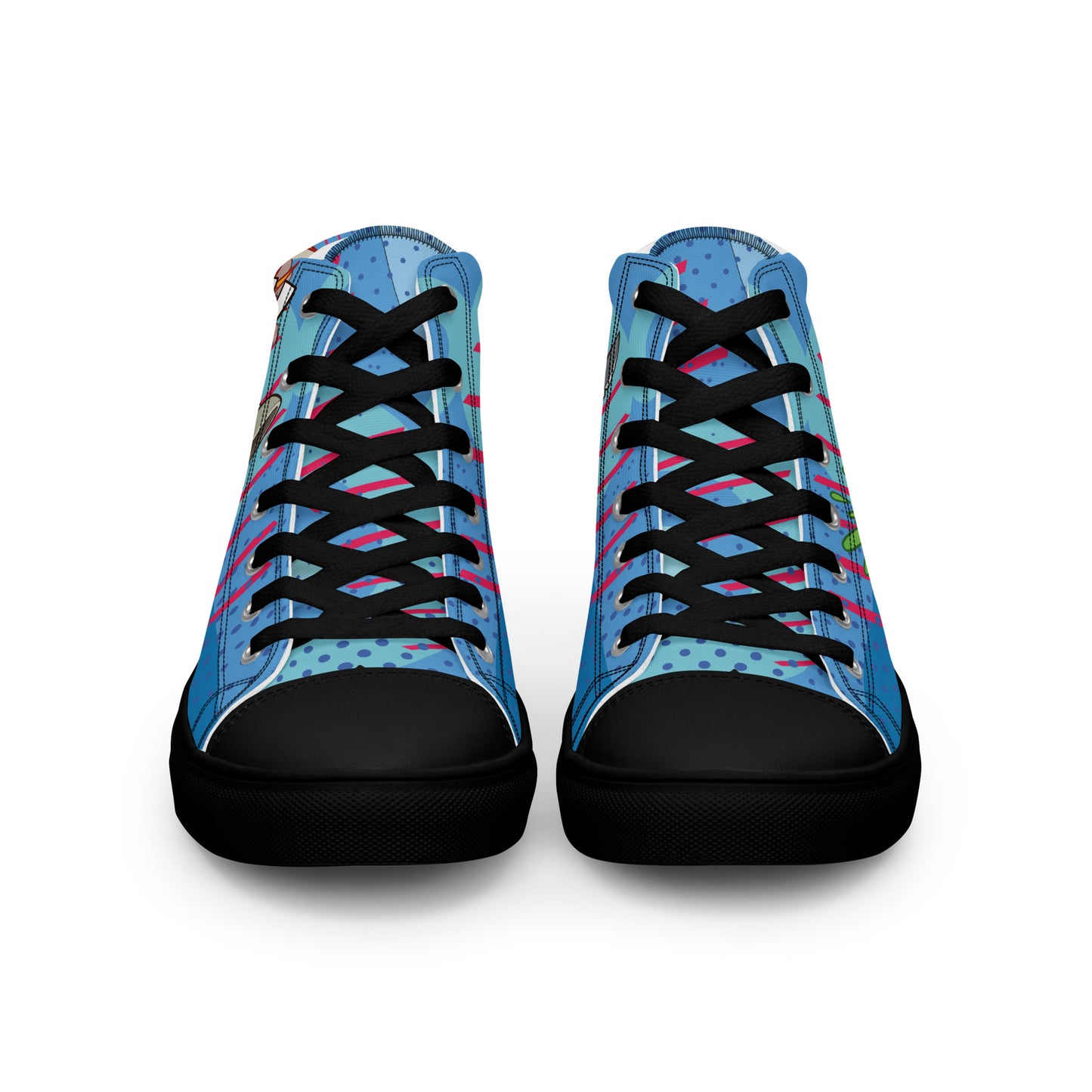 Bang and Shark Men's High Top Custom Sneakers