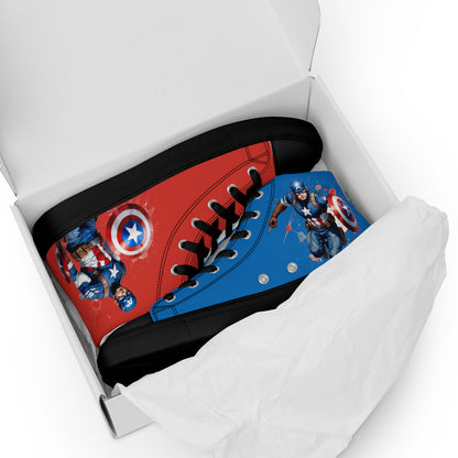 Captain America Men's High Top Custom Sneakers