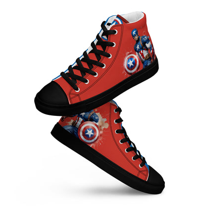 Captain America Men's High Top Custom Sneakers