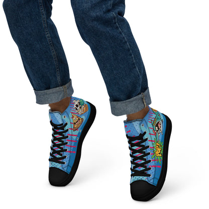 Bang and Shark Men's High Top Custom Sneakers