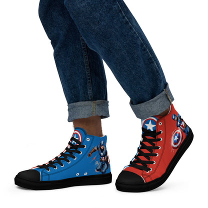 Captain America Men's High Top Custom Sneakers