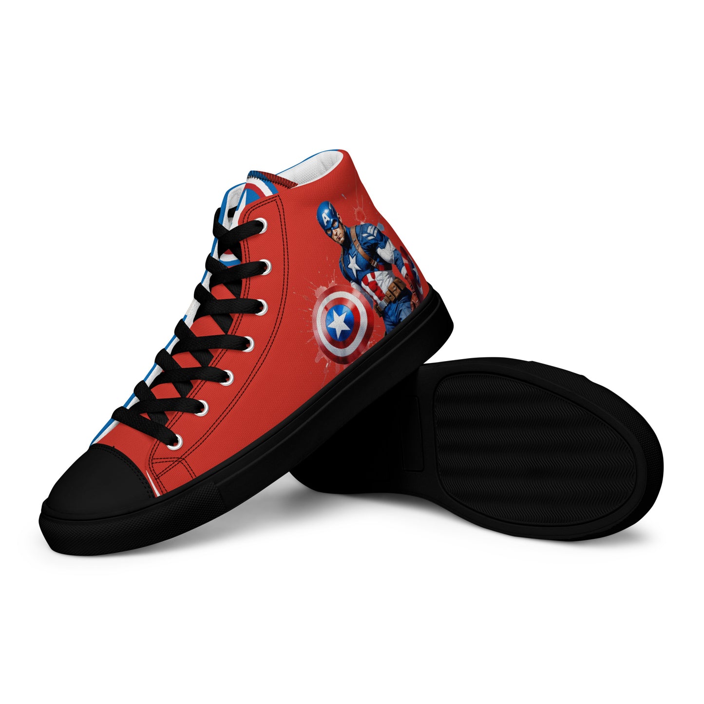 Captain America Men's High Top Custom Sneakers