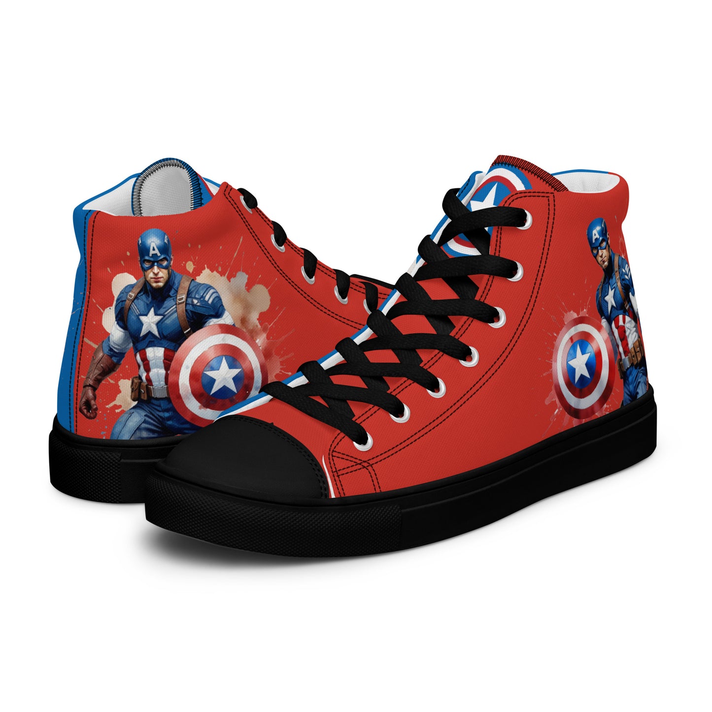 Captain America Men's High Top Custom Sneakers