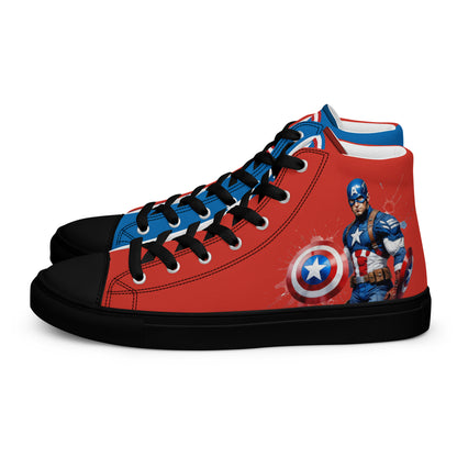 Captain America Men's High Top Custom Sneakers